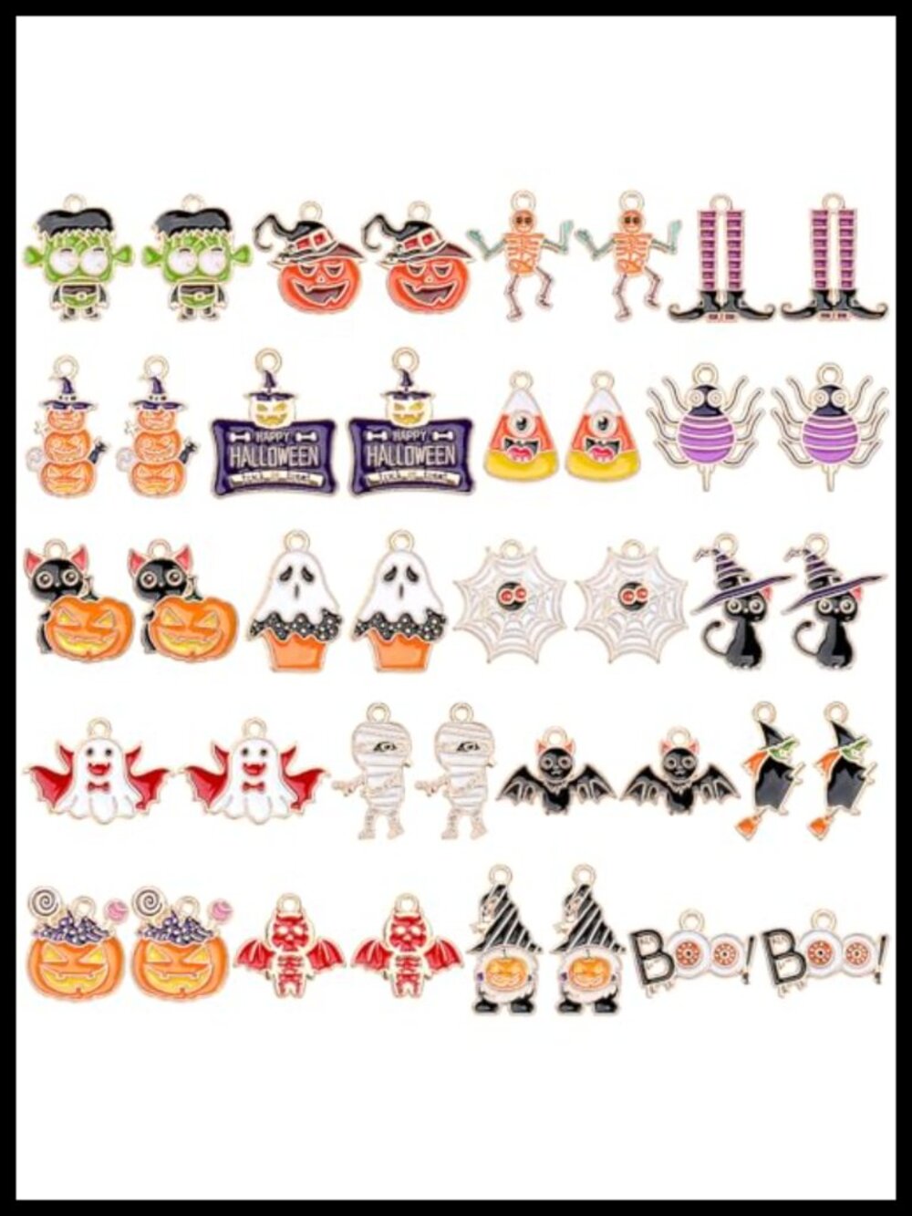 40 Pc Halloween Charms Jewelry Making DIY Bracelets Necklaces